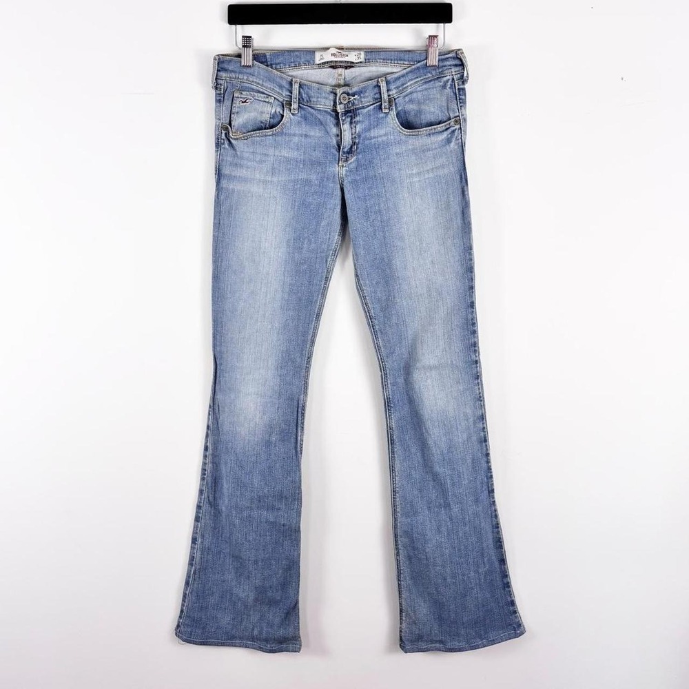 y2k hollister low rise flare jeans light wash 28 x 35